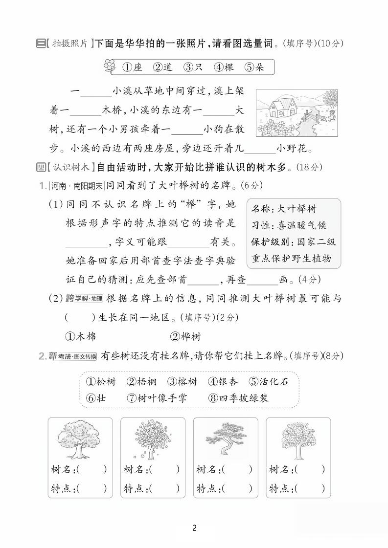 25学年二上语文第二单元综合素养卷-红领巾（含答案5页）